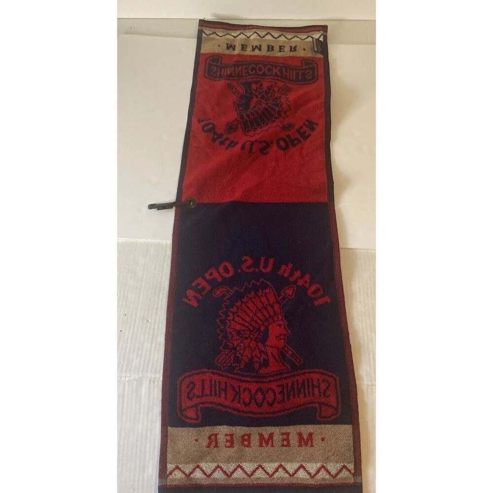 104th U.S. Open Shinnecock Hills Member Golf Towel  /  Red And Blue - Picture 6 of 9